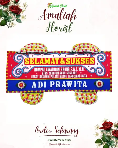 Papan Bunga Ucapan Selamat Srigading