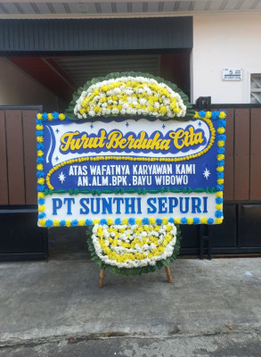 Papan Bunga Duka di Srigading